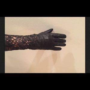 Donna Karan High Laser Cut gloves size 7.5